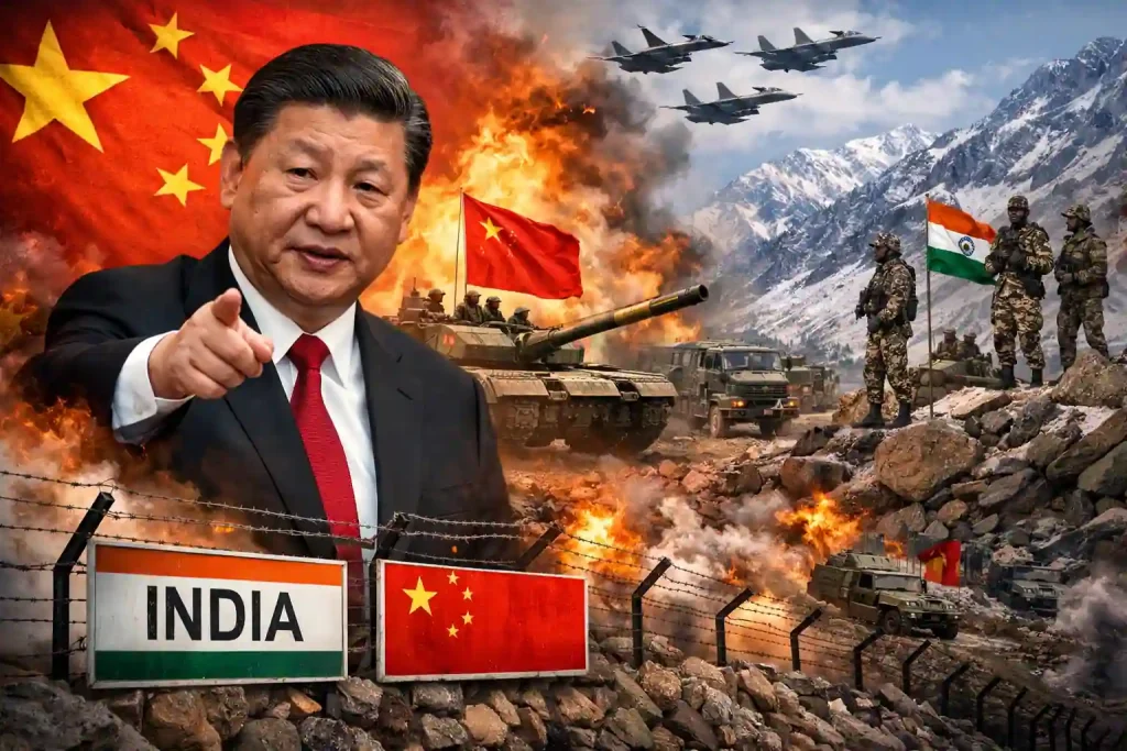 नए साल पर चीन ने दी भारत को धमकी! देखिए क्या कहा शी जिनपिंग ने।